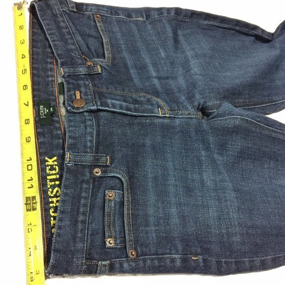 J.Crew Matchstick Skinny Slim Jeans Stretch Dark 29‎ Short 29S - Picture 6 of 12
